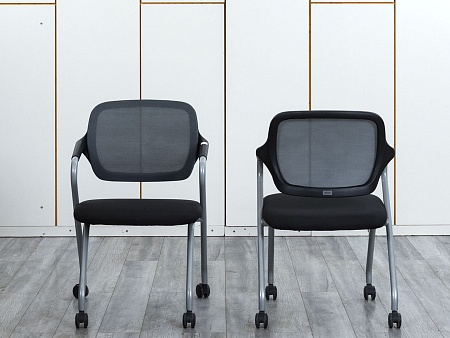 Конференц кресло для переговорной  Черный Сетка Sunon   (КПСЧ-31104)