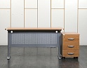 Купить Комплект офисной мебели стол с тумбой Berlin 1 400х650х740 ЛДСП Ольха   (СПЭЛК-24061)