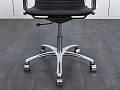 Офисное кресло руководителя  LUXY Кожа Черный Light B  (КРКЧ-16121)