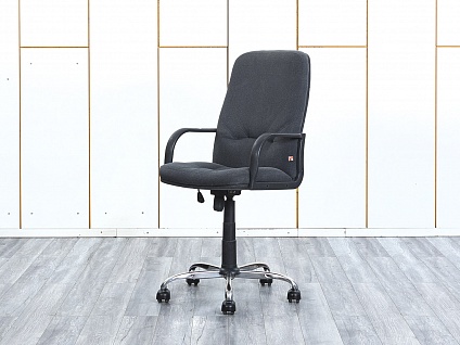 Офисное кресло руководителя   Ткань Серый   (КРТС-20054)