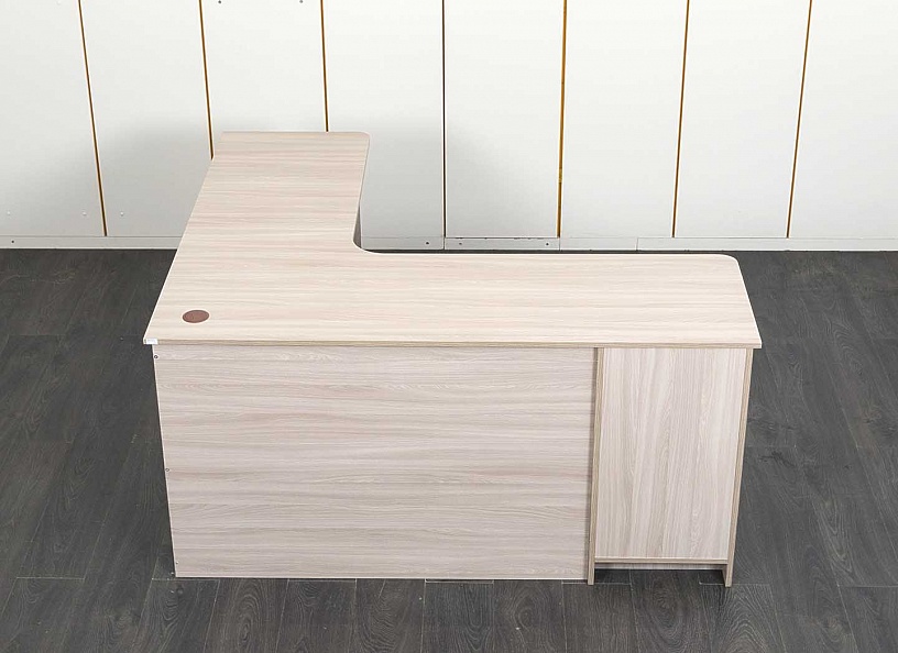Комплект офисной мебели стол с тумбой  1 600х1 400х800 ЛДСП Зебрано   (СПУЗк-16031)