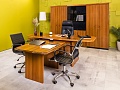 Кабинет руководителя CANNES Goodfurniture МДФ Орех Италия_КРХ1-070524