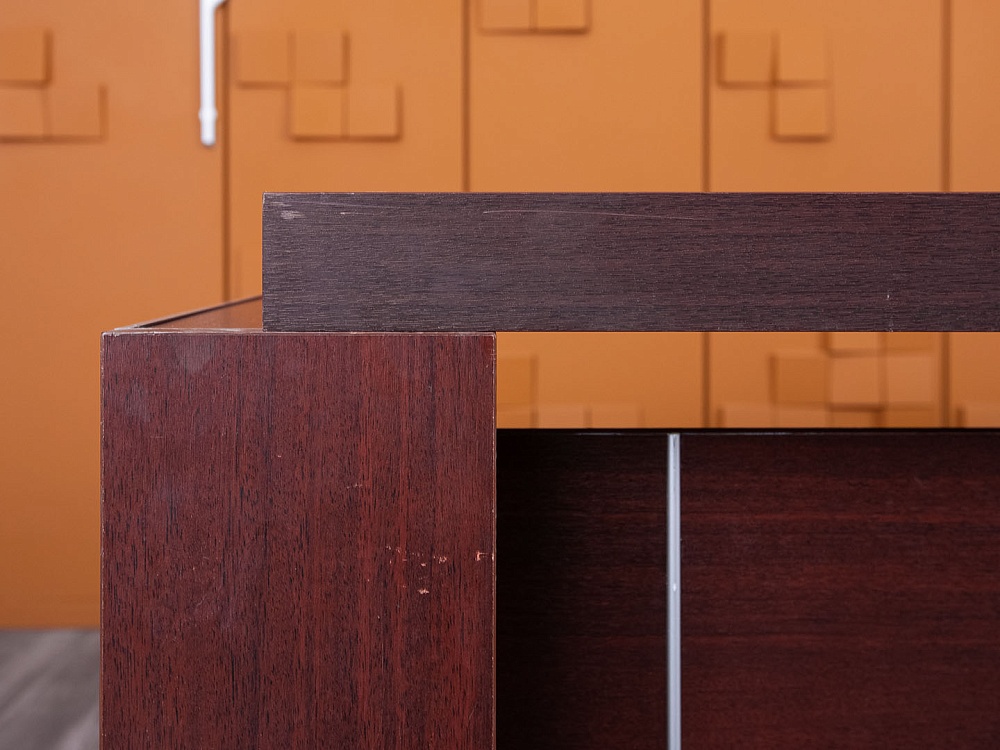 Стол для руководителя  2 120х900х720 ЛДСП Вишня   (СРПШ-05065)