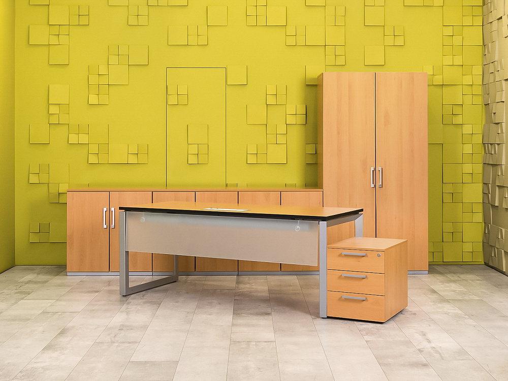 Кабинет руководителя  Steelcase ЛДСП Ольха Франция  КРЛ-04026