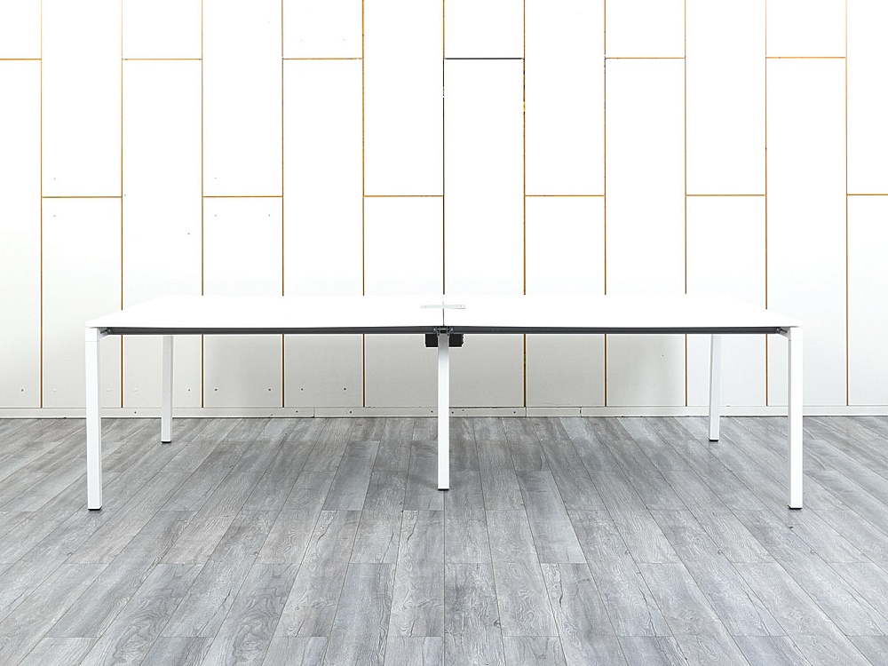 Офисный стол для переговоров Techo 2 800х1 400х750 ЛДСП Белый   (СГПБ1-08074)