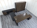 Кабинет руководителя Sinetica 2 280х2 000х730 Шпон Зебрано Ego Cotto  (КРЗ-07034)