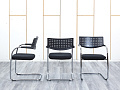 Конференц кресло для переговорной  Черный Ткань VITRA VISAVIS  (КДТЧ-28113)