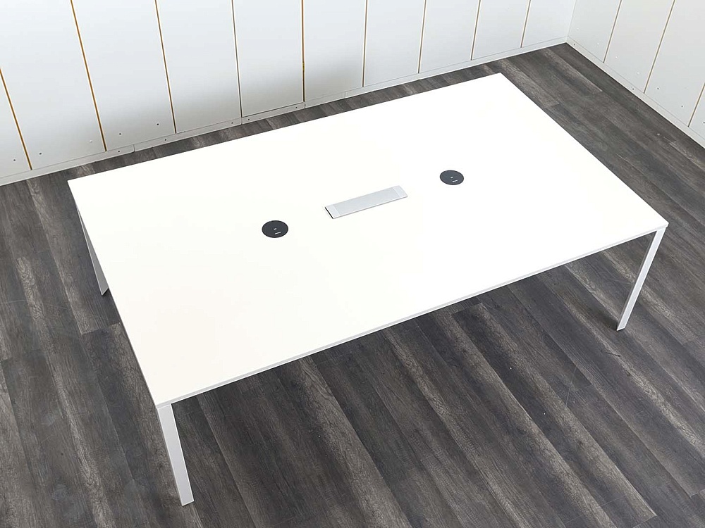 Офисный стол для переговоров Herman Miller 2 400х1 400х750 ЛДСП Белый   (СГПБ-02122)