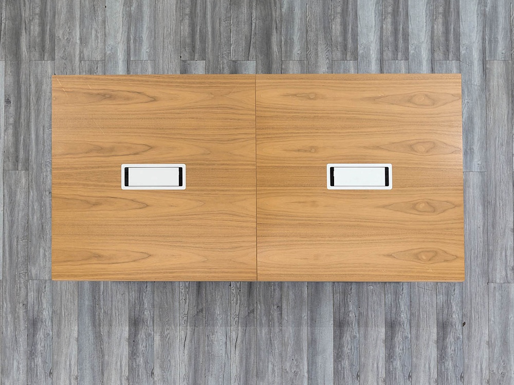 Офисный стол для переговоров  2 000х1 000х740 Шпон Зебрано   (СГПЗ-16104)