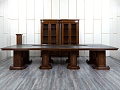 Офисный стол для переговоров Art&amp;amp;Moble 3 860х1 860х760 Массив Орех   (СГПЗ1к-19024)
