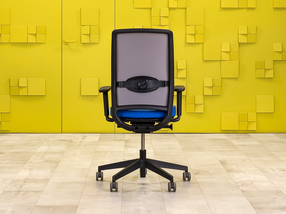 Офисное кресло для персонала на колесах Profim Ткань Синий; Серый Польша_КПТН-060623