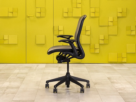 Офисное кресло для персонала на колесах CHADWICK KNOLL Сетка Серый США  КПТС1-110923