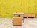 Стол для руководителя  Steelcase ЛДСП Ольха Франция  СРПЛ2-04026