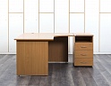 Купить Комплект офисной мебели стол с тумбой  1 400х1 630х750 ЛДСП Ольха   (СПУЛКп-09062)