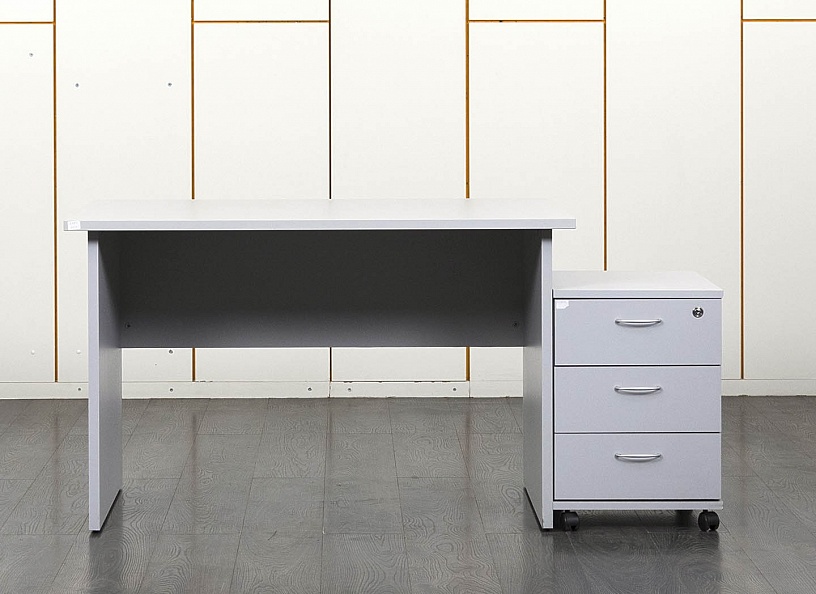 Комплект офисной мебели стол с тумбой  1 200х700х750 ЛДСП Серый   (СППСК-16061)