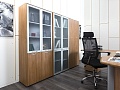 Кабинет руководителя Камбио 2 000х3 030х750 МДФ Ольха Prestige  (КРЛ-20103)