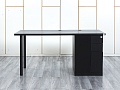 Комплект офисной мебели стол с тумбой IKEA 1 600х800х760 ЛДСП Черный   (СППЧКп-05064)