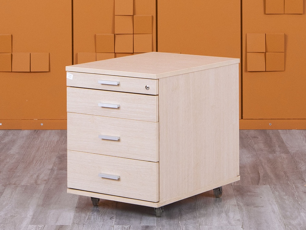 Офисная тумба выкатная  430х600х550 ЛДСП Бук   (ТВ4ЯВ-18085)