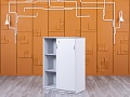 Шкаф для документов  800х400х1 110 ЛДСП Серый   (ШД2ДС3-30045)