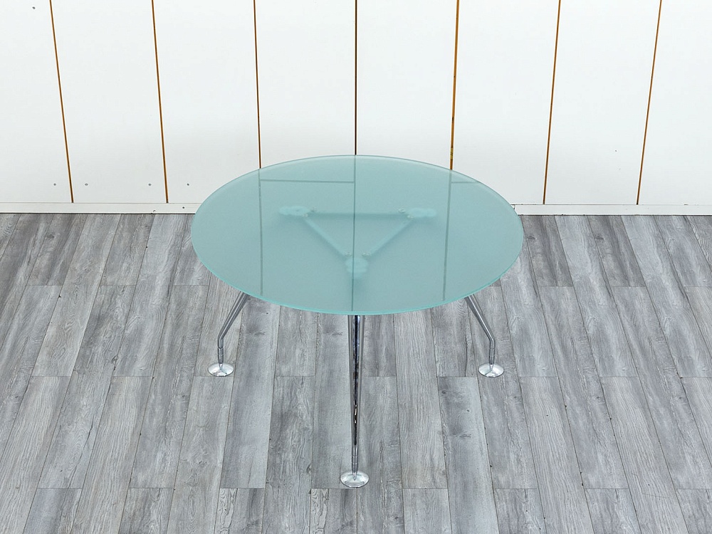 Офисный стол для переговоров  1 200х1 200х715 Стекло Прозрачный ENOSI EVO  (СГКС-04104)