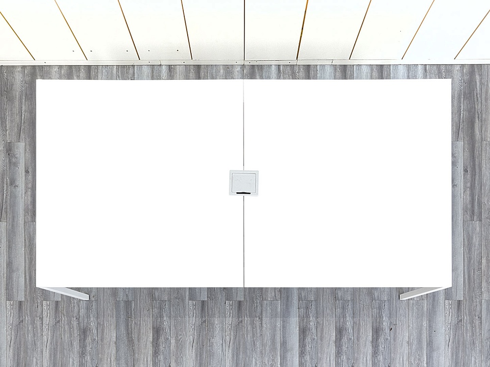 Офисный стол для переговоров Techo 2 800х1 400х750 ЛДСП Белый   (СГПБ1-08074)