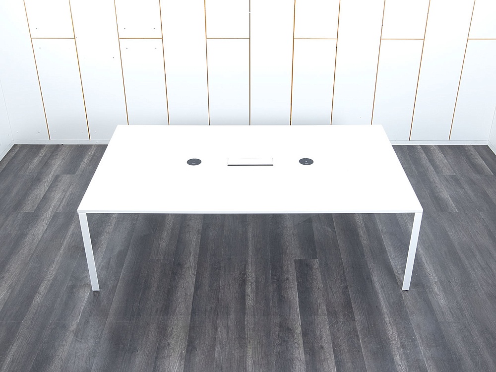 Офисный стол для переговоров Herman Miller 2 400х1 400х750 ЛДСП Белый   (СГПБ-20033)