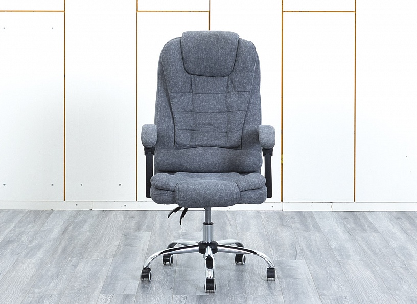 Офисное кресло руководителя   Ткань Серый   (КРТС-05123)
