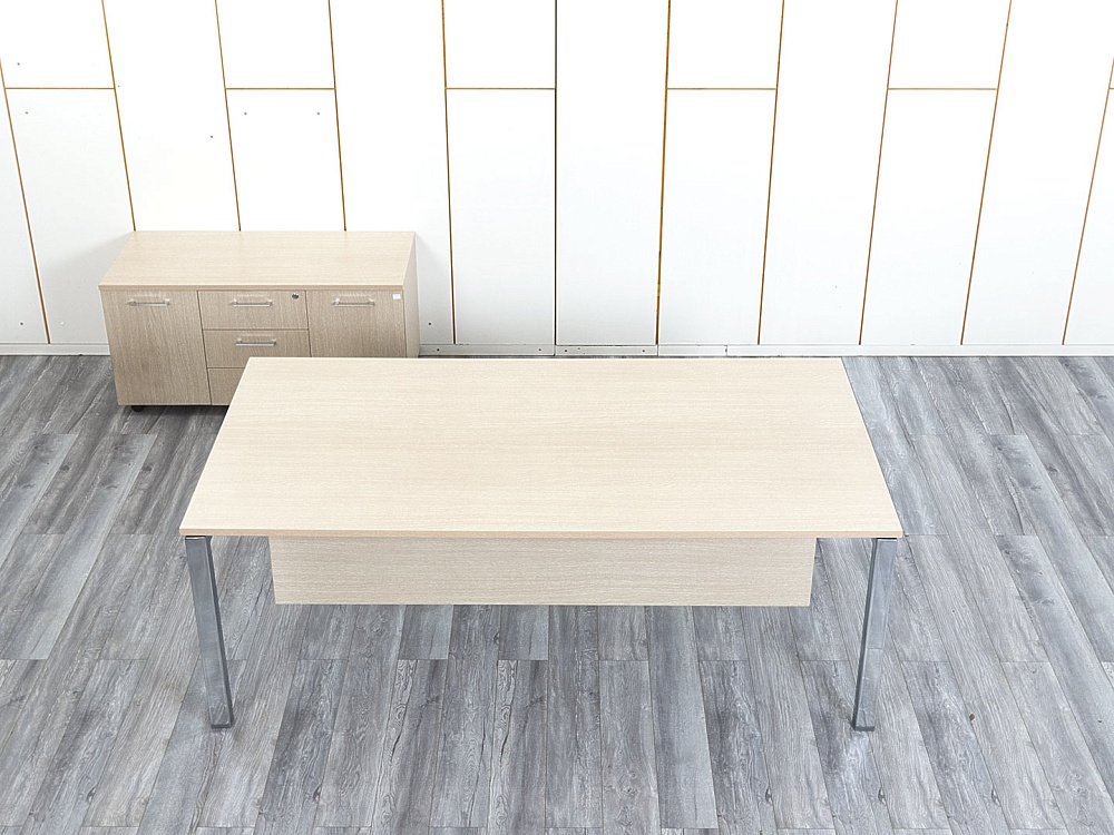 Стол для руководителя Sinetica 2 000х1 000х750 ЛДСП Зебрано   (СРПЗк-20034)