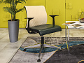 Комплект из 2-х кресел для переговоров Think Steelcase Кожа Зелёный США  УГКВк-13049