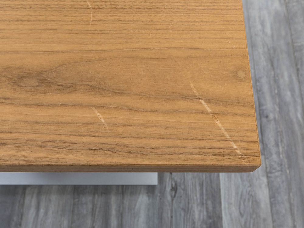 Офисный стол для переговоров  2 000х1 000х740 Шпон Зебрано   (СГПЗ-16104)