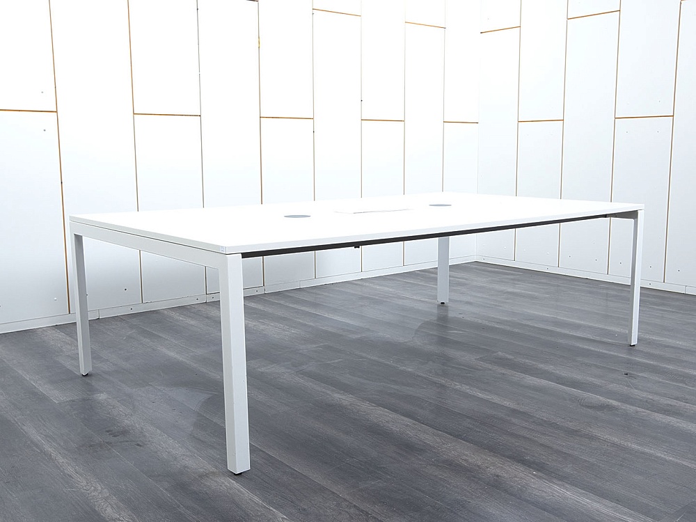 Офисный стол для переговоров Herman Miller 2 400х1 400х750 ЛДСП Белый   (СГПБ-20033)