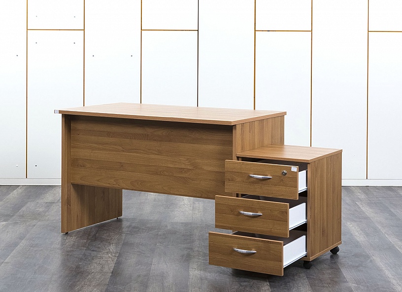 Комплект офисной мебели стол с тумбой  1 200х670х750 ЛДСП Орех   (СППХк-10062)