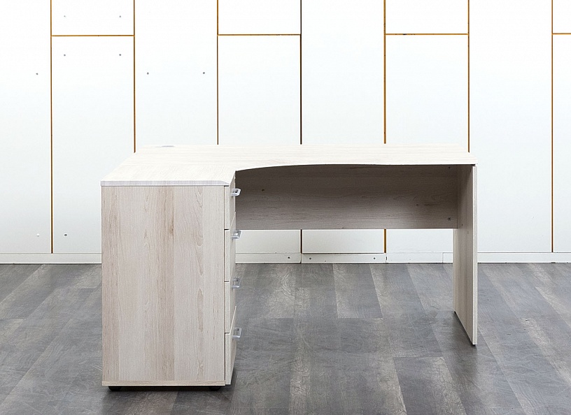 Комплект офисной мебели стол с тумбой  1 400х900х750 ЛДСП Зебрано   (СПУЗКл-15082)