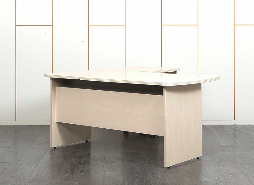 Комплект офисной мебели стол с тумбой Берлин 1 600х1 600х730 ЛДСП Бук   (СПЭВКл-24031)