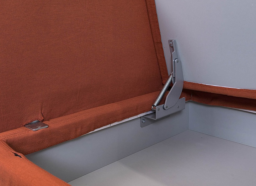 Офисный диван  Ткань Оранжевый   (ДНТО-20072)