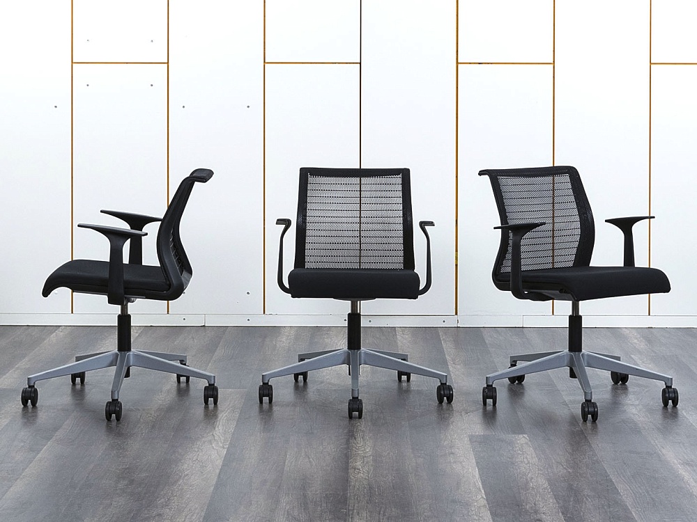 Конференц кресло для переговорной  Черный Ткань SteelCase   (КПТЧ-27062)