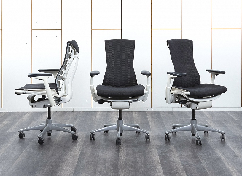 Офисное кресло руководителя  Herman Miller Ткань Серый Embody  (КРТС-03032)