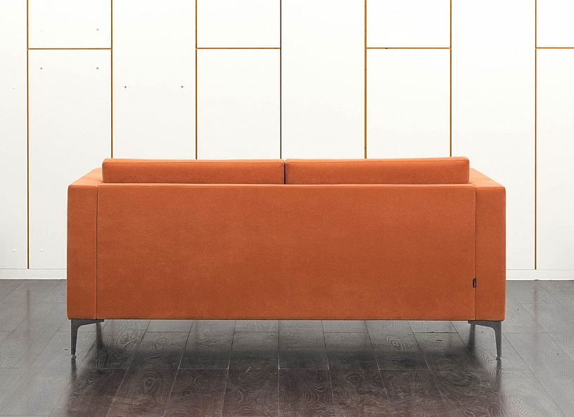 Офисный диван Techo Замша Оранжевый   (ДНКО-13081)