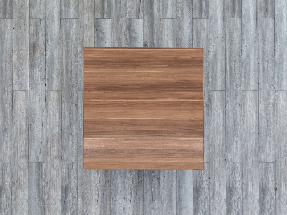 Офисный стол для переговоров  900х900х755 ЛДСП Зебрано Сенатор  (СГПЗ-07114)