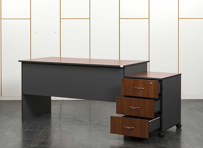 Комплект офисной мебели стол с тумбой  1 400х700х730 ЛДСП Вишня   (СППШК1-28041)