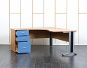 Купить Комплект офисной мебели стол с тумбой  1 600х1 200х730 ЛДСП Ольха   (СПУВКл-28080)