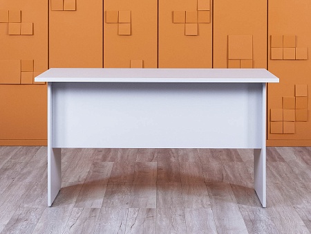 Офисный стол прямой  1 380х680х750 ЛДСП Серый   (СППС-31054(нов))