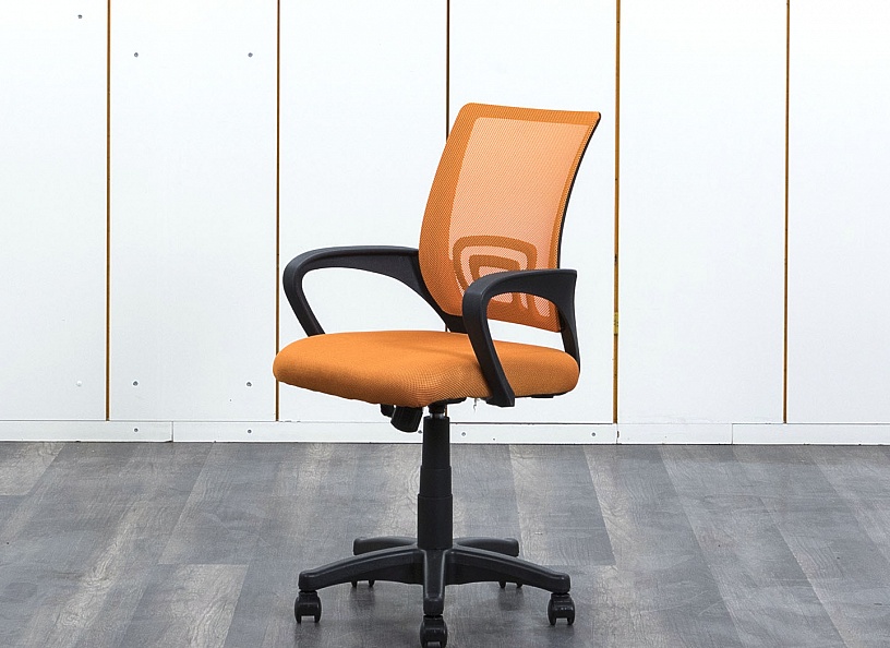Офисное кресло для персонала  LARK Ткань/сетка  Оранжевый   (КПТО-17112(нов))
