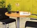 Офисный стол для переговоров Steelcase ЛДСП Ольха Германия  СГОЛ1-04026