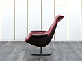 Мягкое кресло SteelCase Кожа Красный Massaud Lounge Chair  (КНКК-14045)