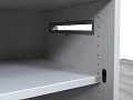 Офисная тумба для оргтехники SteelCase 710х435х720 ЛДСП Серый   (ТО1ДС-07122)