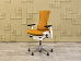 Офисное кресло руководителя на колесах Embody Herman Miller Кожа Оранжевый США  КРКО-29125