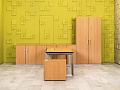 Кабинет руководителя  Steelcase ЛДСП Ольха Франция  КРЛ-04026