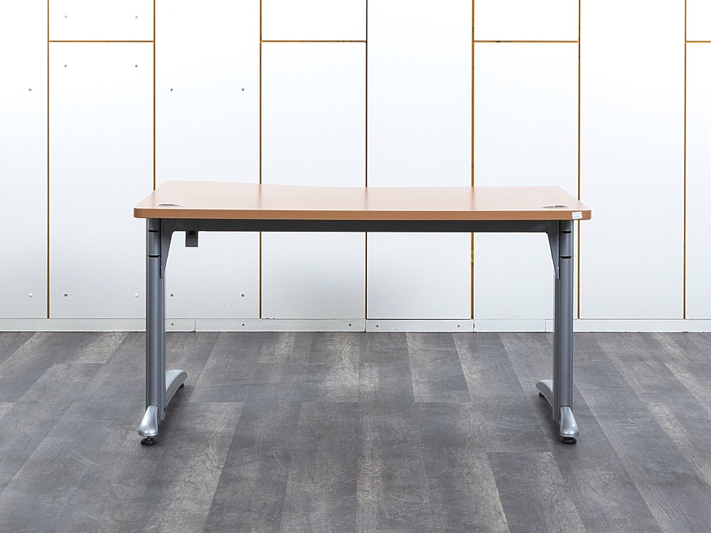 Офисный стол эргономичный SteelCase 1 400х1 000х750 ЛДСП Ольха   (СПЭЛп-30052)