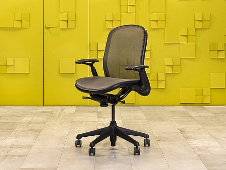 Офисное кресло для персонала на колесах CHADWICK KNOLL Сетка Серый США  КПТС1-110923